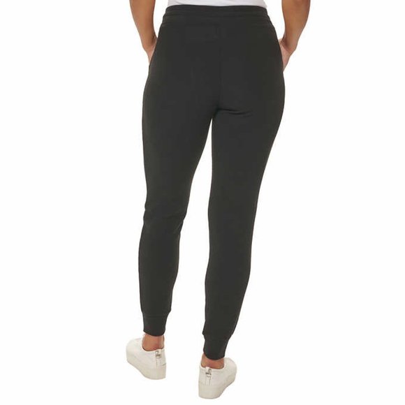 NWoT Andrew Marc Women's Ribbed Knit Jogger Sweatpants Black Size S $70 4D003 - Picture 2 of 4